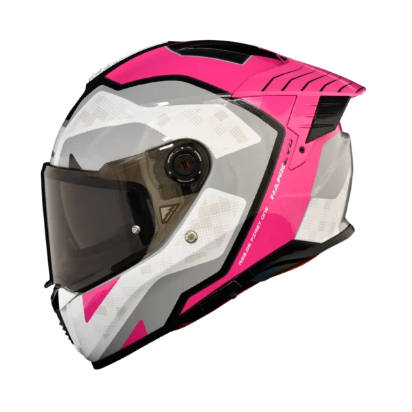 01Casco Spartan Hawk FIRST Blanco Gris Rosado