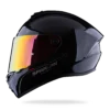 Draken S Negro Brillante Visor Rojo